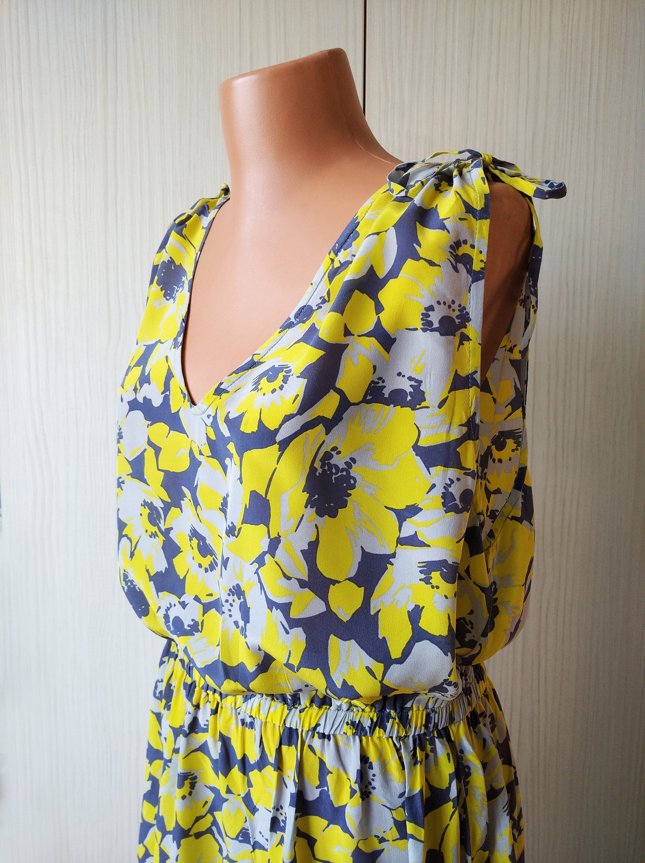 Vintage Gerard Darel Silk Dress Floral Silk Dress Size 44 Etsy Canada