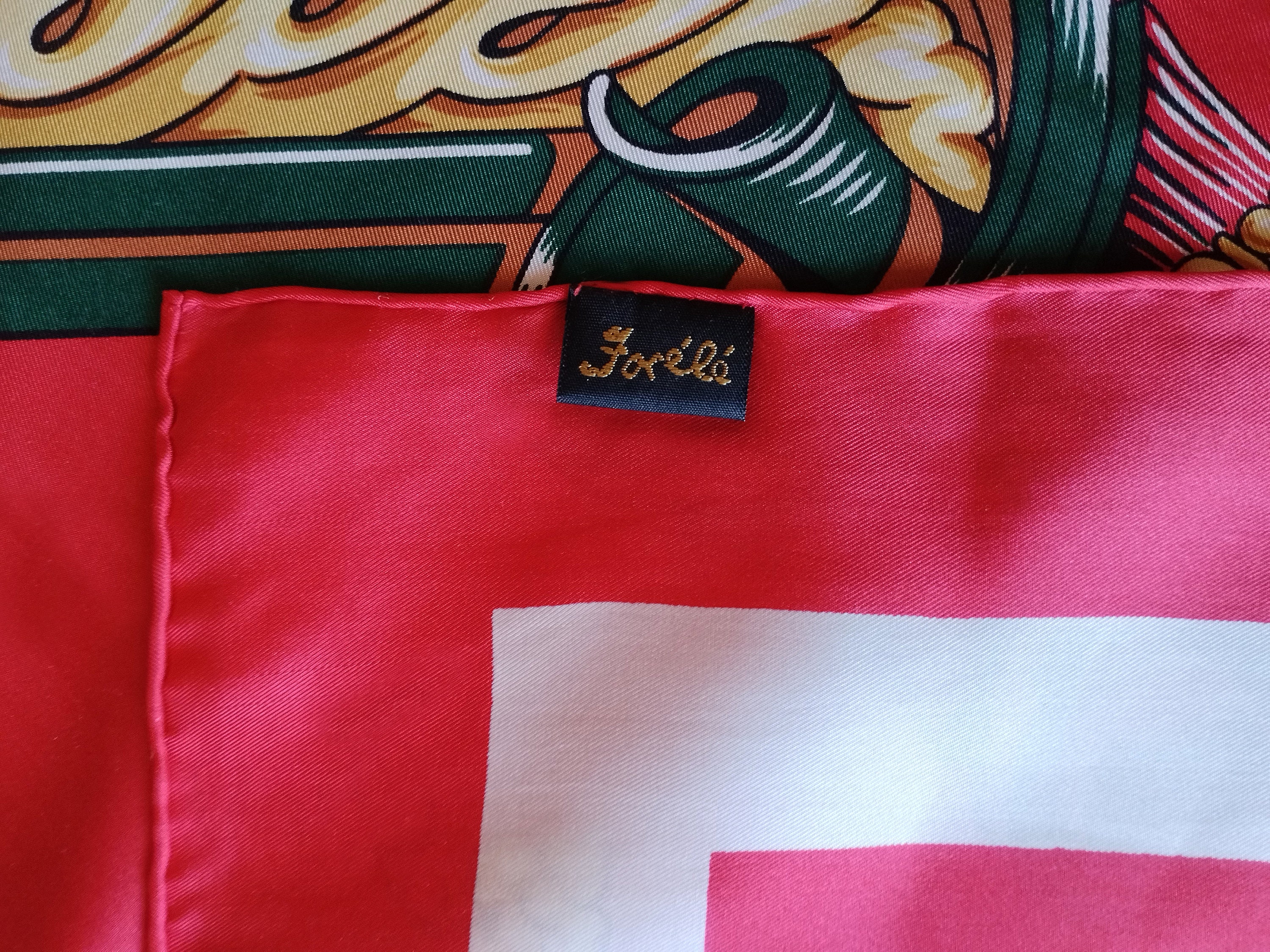 JORELE Vintage Silk Scarf: Made in France, Nautical Print - Etsy