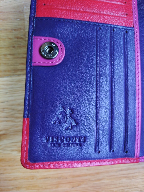 Vintage Viskonti  Wallet ,Visconti Ladies Real Le… - image 4