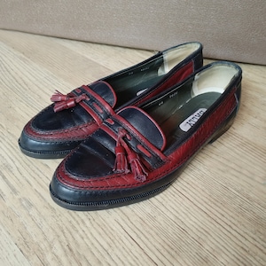 Bally Shoes Vintage Bally Leather Loafers Size 7.5 Color: 