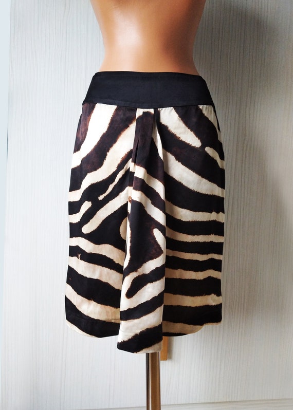Vintage Gianfranco Ferre Skirt ,Women's Tiger Leop