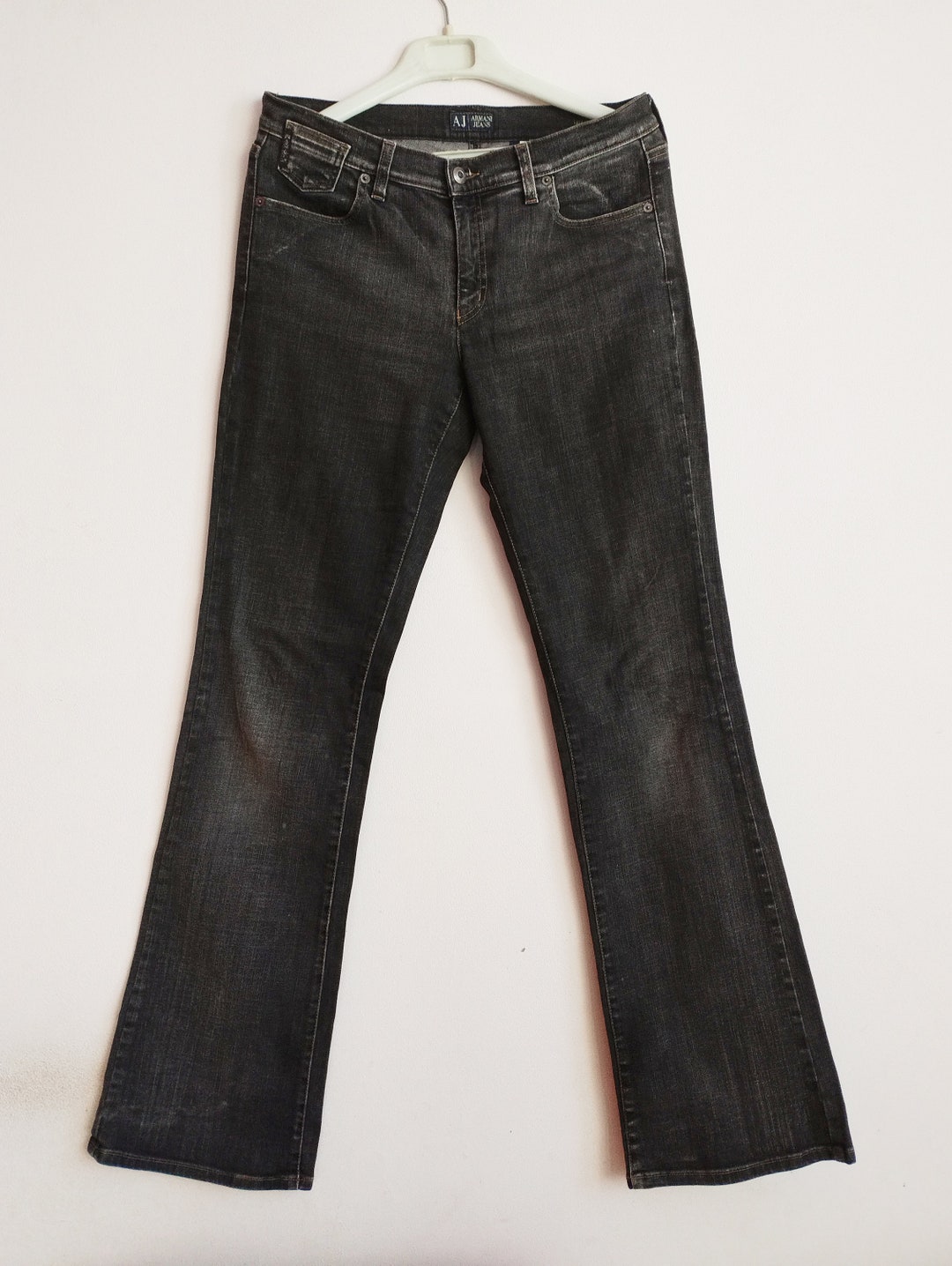 Vintage EMPORIO ARMANI Black Jeans - Etsy