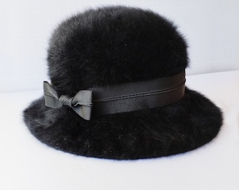 Vintage Kangol  Black Bucket Hat