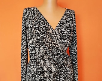 Vintage Max Mara Virgin Wool Draped Blouse - Size XXL