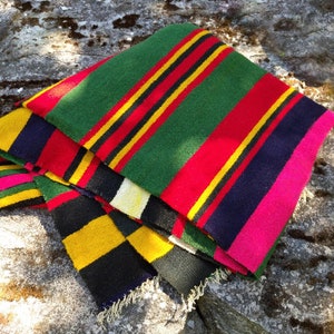 Vintage Hand woven rug ,Bulgarian woolly rug ,Traditional Bulgarian folk art ,Vintage Bulgarian Handmade Woven, Farmhouse textile