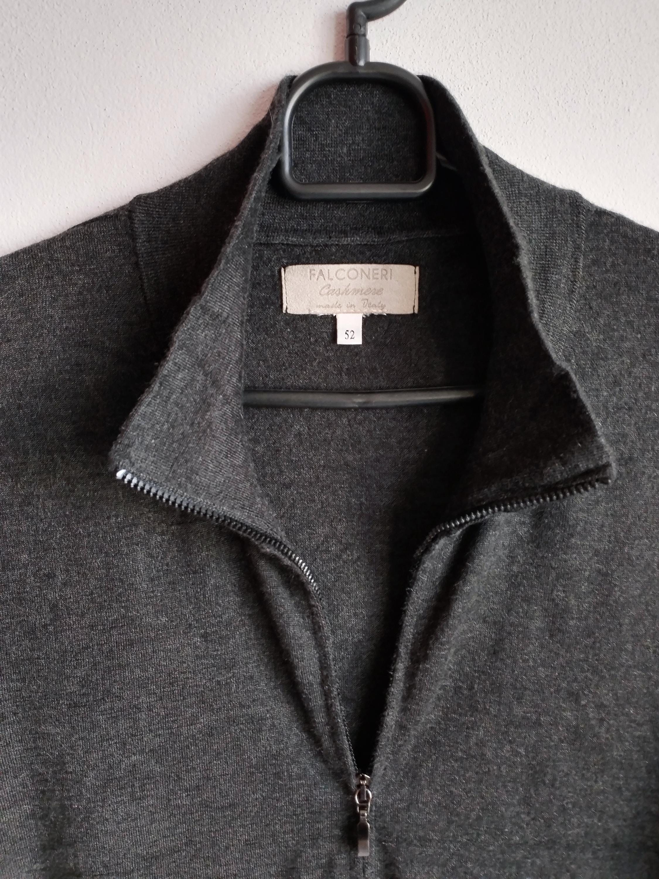 Falconeri Cashmere Full-zip Cardigan - Men's Fine-knit Grey