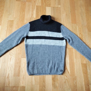 Vintage Men&#39;s Marc O&#39;Polo Knitted Turtleneck Sweater, Men&#39;s Knitted Sweater Pullover ,Gift For Him