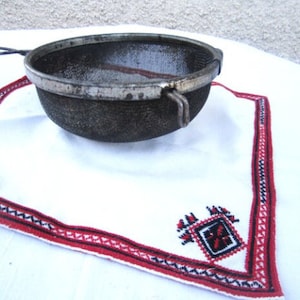 Vintage Metal Sieve, Antique Flour Sifter, Rustic Kitchen Décor, Primitive Sieve, Authentic Sifter, Old Sieve 30s