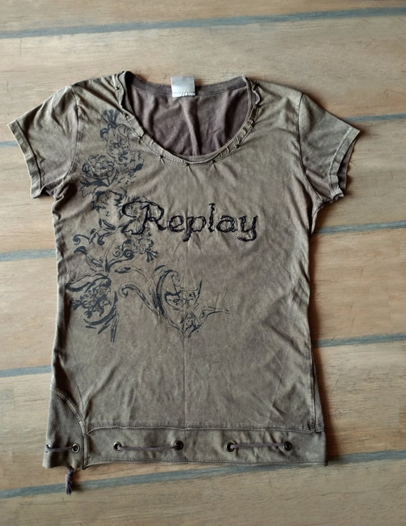 Replay 1981 Vintage T-shirt,cool Replay Vintage Top With Replay 1981 Vintage T-shirt,cool Replay Vintage Top With