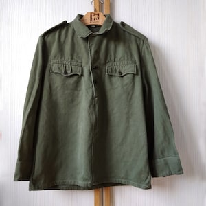 Vintage Military Green Army Jacket: Unisex Canvas Anorak