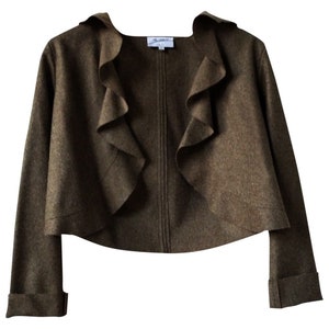 Vintage Wool Ruffled Blazer - SCARA Hamburg - Women&#39;s Jacket