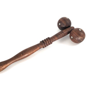 Healer Tool | Bio-Magnetic Technology Massager "Wood Roller Claire" 7.5'' Inch | Full Body Pain Relief | Lymphatic Drainage Tool
