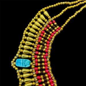 Luxury Egyptian Belly Dance CLEOPATRA Necklace SET + Bracelet + 2 Earrings_LARGE
