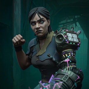 League of Legends - Sevika from Arcane Action Figure | Model by H3LL Creator | 3D Printed Garage Kit