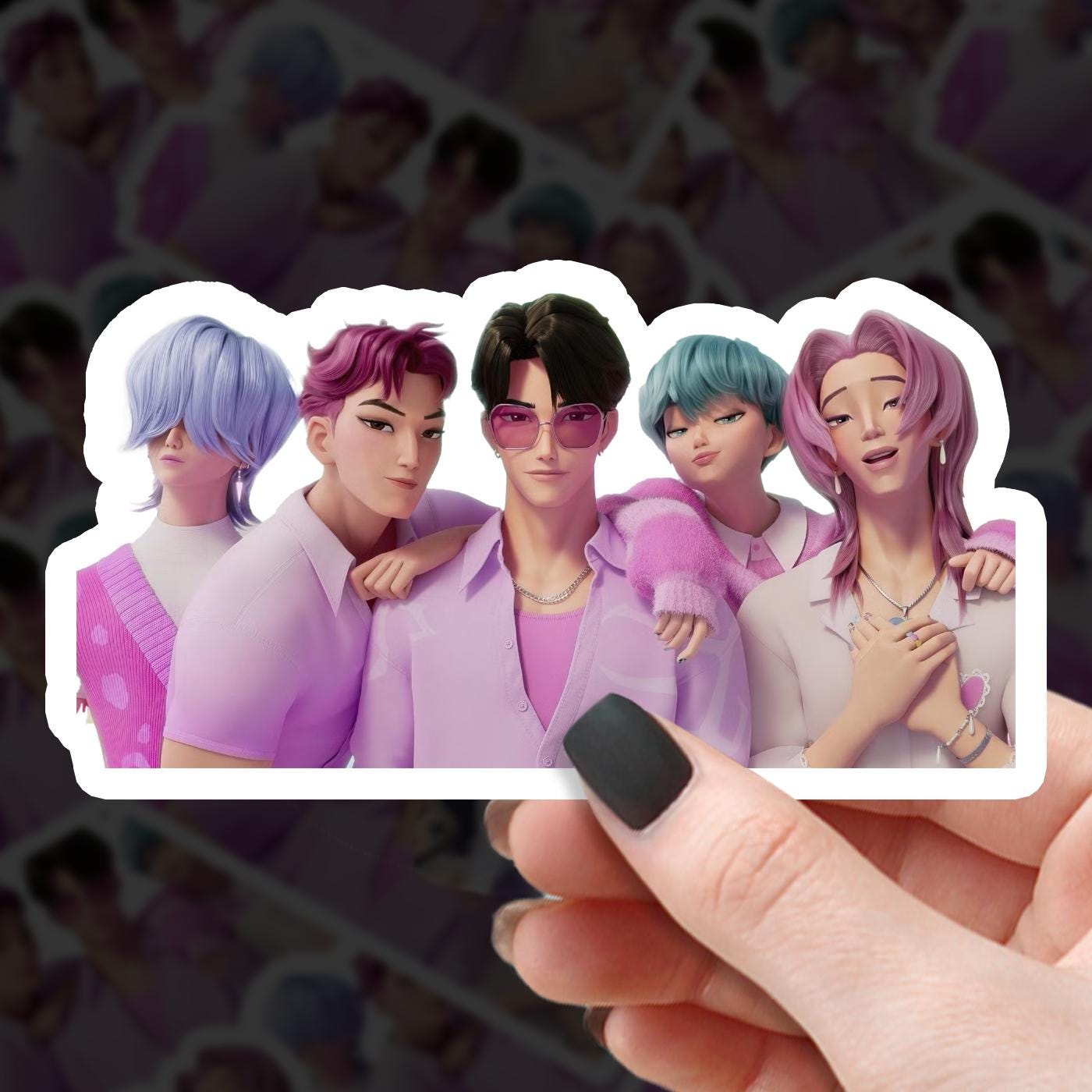 Autocollants 𝗞pop Demon Hunters - Stickers Vinyle