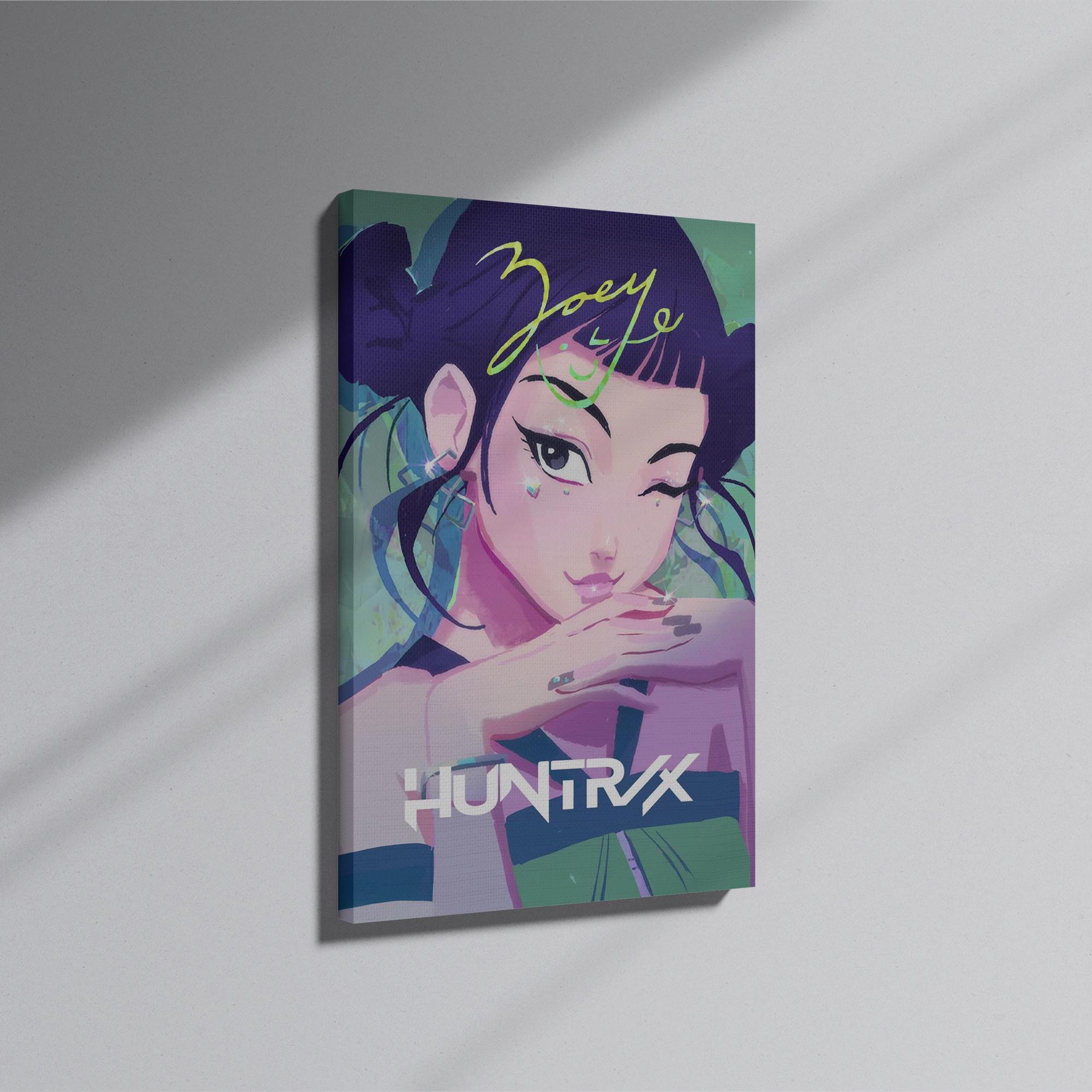 Poster K-Pop Demon Sur Toile – Affiche Tissu 40x60 Cm, Décoration Murale Fan, Style Manga Coloré