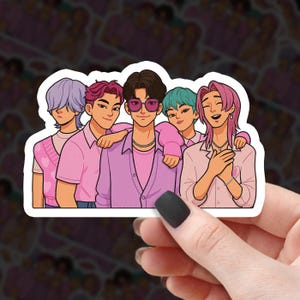 Pegatina de cazadores de demonios del K-POP - SAJA BOYS