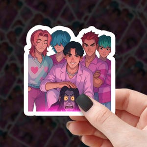 Pegatina de cazadores de demonios del K-POP - SAJA BOYS
