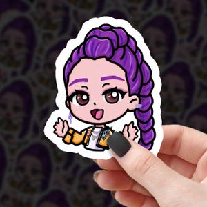 K-POP デーモンハンター - HUNTRIX - ルミ - ステッカー | デザイン：BitBlast Studio