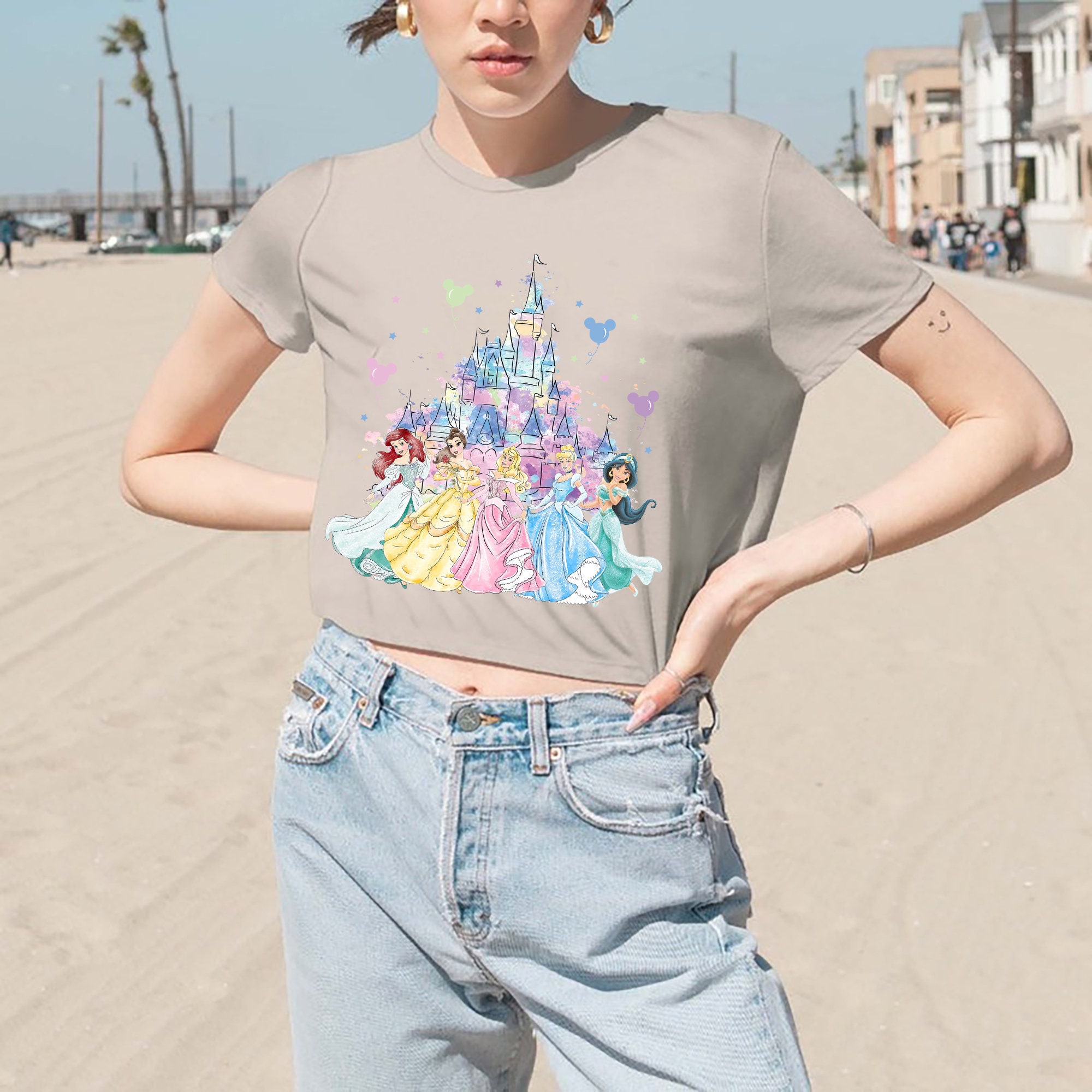 Princess Crop Top, Disney Princess Crop Top sold by Trang SKU