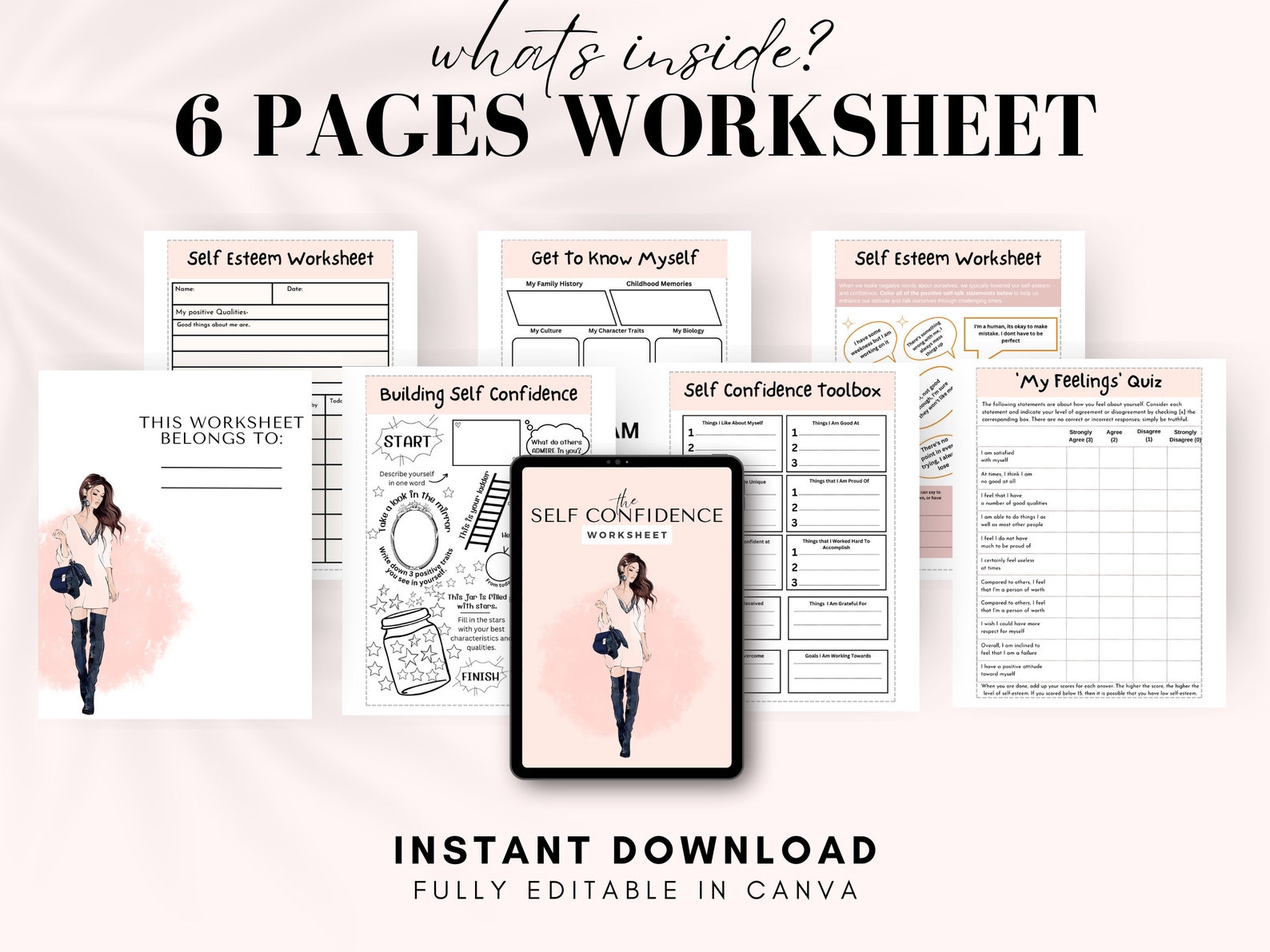 Self Confidence Brandable Workbook Done for You Course Self Esteem ...