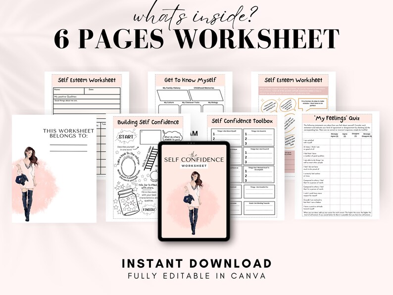 Self Confidence Brandable Workbook Done for You Course Self Esteem ...