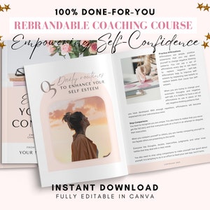 Self Confidence Brandable Workbook Done for You Course Self Esteem ...