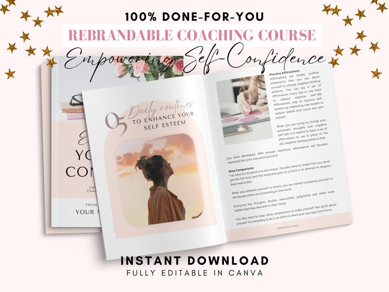 Self Confidence Brandable Workbook Done for You Course Self Esteem ...