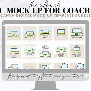 50+ Canva-mallmodeller för coacher, kursskapare, digital produktmodell, Canva-mallmodellpaket, onlinekursmodell bild 6