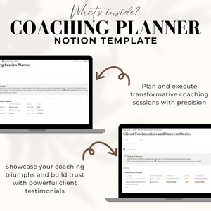 Notion Dashboard, Notion Client Portal, Client Portal Notion, Client Onboarding, Client Portal, Coaching Business, Coaching Session, Life Coach, Notion Template, Client Dashboard, Client Management, Client Tracker, Coaching Templates
