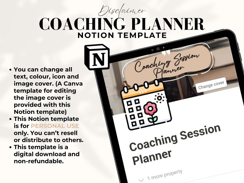 Notion Template, Influencer Tools, Notion Tracker, Content Planner, Notion for Coaches, Coaching Portal, Client Onboarding, Client Dashboard, Client Tracker, Notion Branding Kit, Notion Analytics, Notion Coach Planner, Personalized Gifts