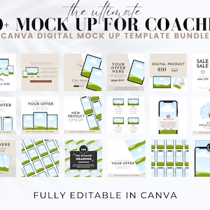 50+ Canva-mallmodeller för coacher, kursskapare, digital produktmodell, Canva-mallmodellpaket, onlinekursmodell bild 3