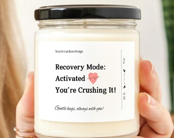 Post Surgery Recovery Candle, Get Well Soon Gift, Injury Healing Scented Candle, Sympathy Gift Candle, Comforting Gift Candle, Cheer Up Gift