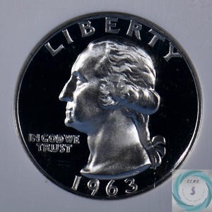 1963 Washington Quarter NGC PF 69 Ultra Cameo - Frosty White & Black Mirrors