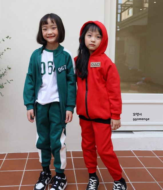 squid games costumes kid