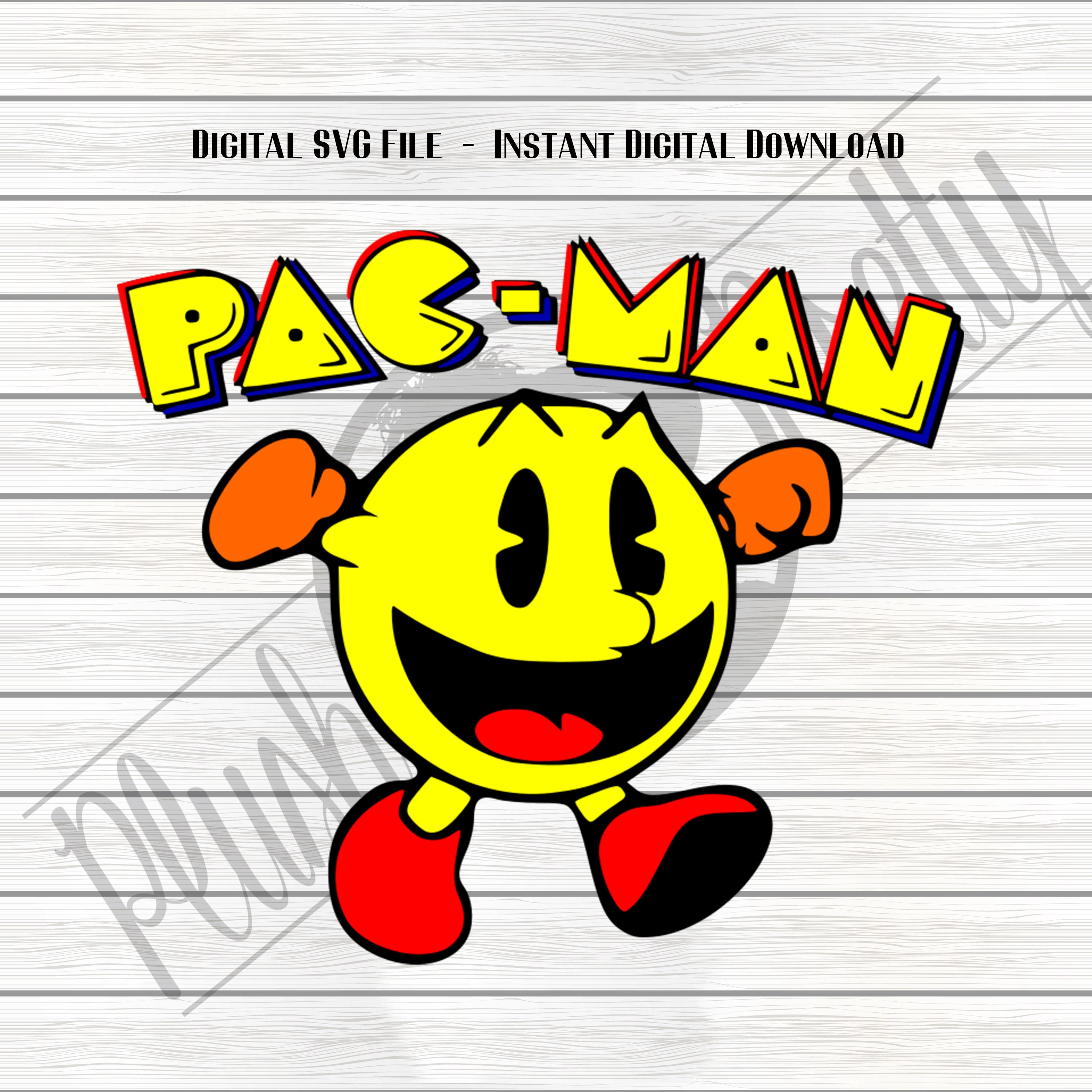 Pac Man SVG PNG Cricut Cut File Silhouette Cut File - Etsy Australia