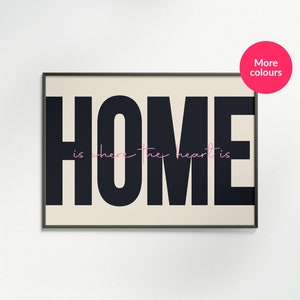 Home is where the heart is | Living Room prints | Bedroom Prints | A4-A3-A2 | Gallery Wall Art