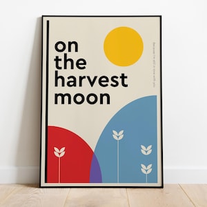 Harvest Moon - Wall Art - Home Decor - Design Print