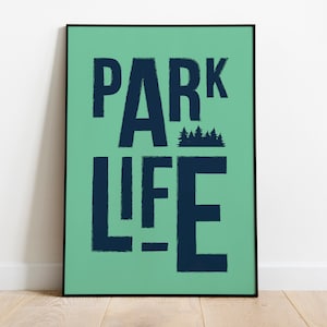Parklife - Blur Design poster / A4 A3 A2 / Band art, Rock posters, Gifts for music lovers