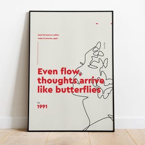 Even Flow - Poster di design ispirato alla musica, Arte della band, Poster rock, Regali per gli amanti della musica