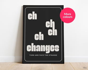 Changes | A4 / A3 / A2 Fine Art print - Music Print - Wall Art - Home Decor - Design Print