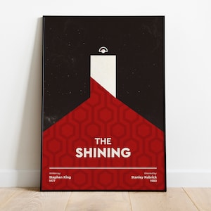 The Shining - Kubrick Inspired Poster - Stephen King - Horror film - Art Print - A4 A3 A2 | Typography | Home Decor | Wall Art