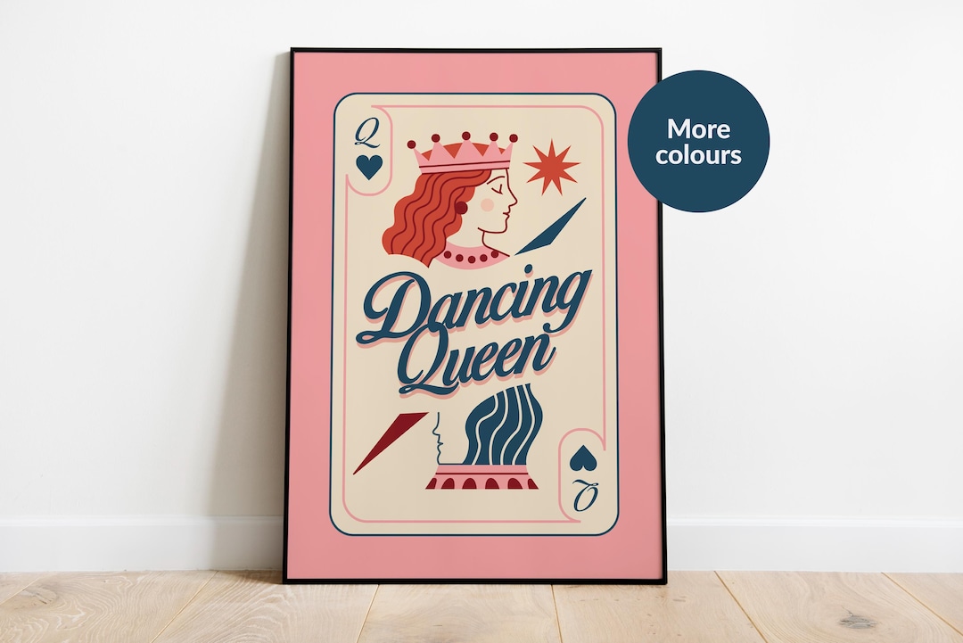 Dancing Queen - Wall Art - Home Decor - Design Print / A4-A3-A2 ...