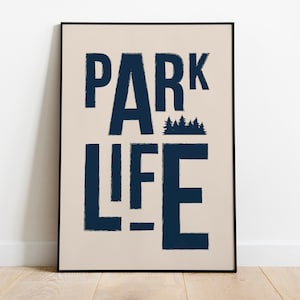 Parklife - Blur inspired - A4 / A3 / A2 Fine Art print - Wall Art - Home Decor - Design Print