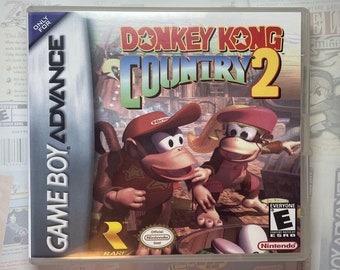 Donkey Kong Country 2 GBA Box Art for Clear DS Case (Print Only)