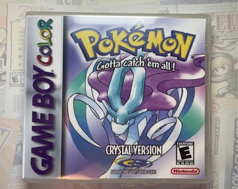 Pokémon Crystal GBC Box Art for Clear DS Case (Print Only)
