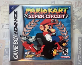 Mario Kart Super Circuit GBA Box Art for Clear DS Case (Print Only)