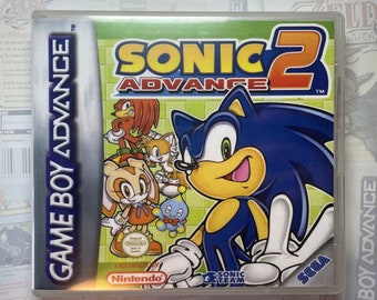 Sonic Advance 2 GBA Box Art for Clear DS Case (Print Only)