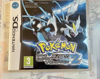 Pokemon Black Version 2 DS Box Art for Clear Case (Print Only)