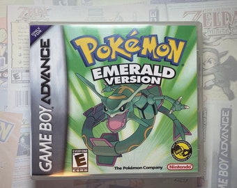 Pokemon Emerald GBA Box Art for Clear DS Case (Print Only)